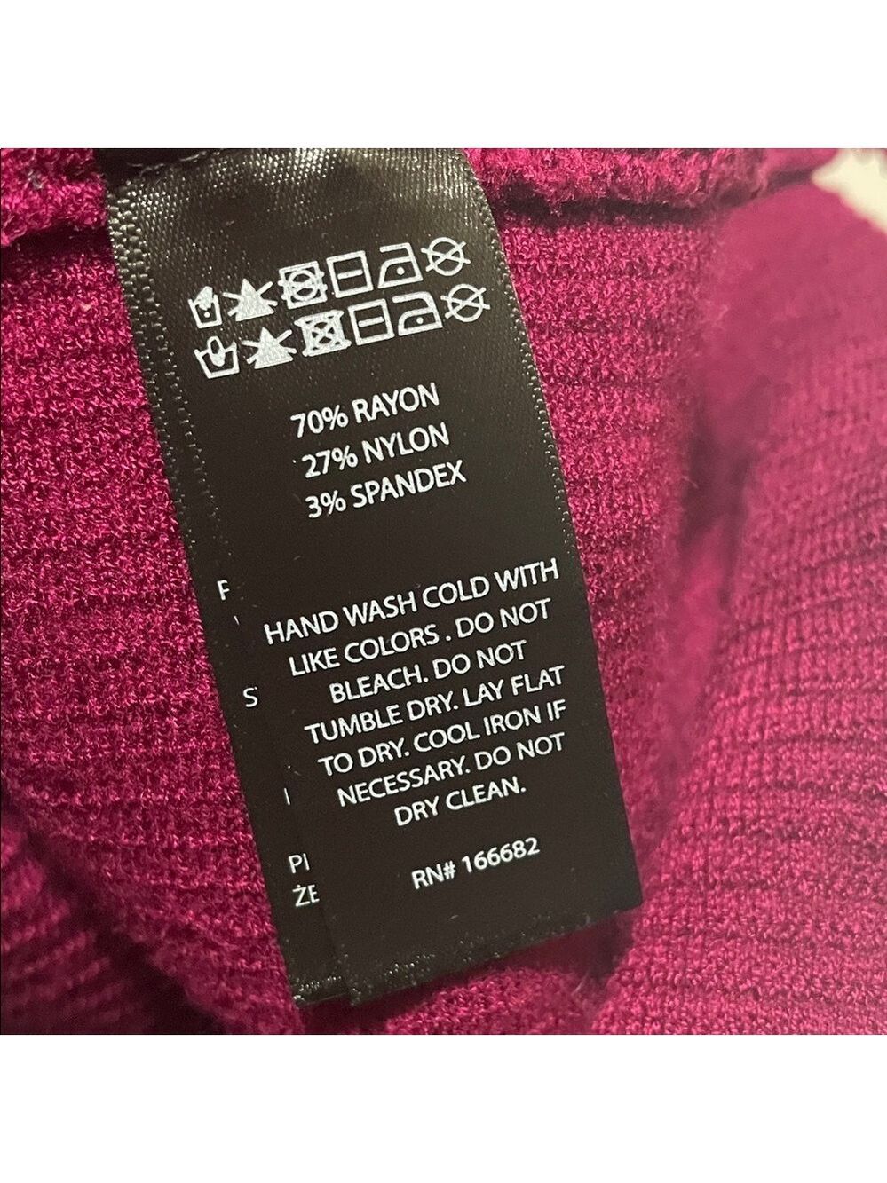 House of Harlow 1960 Luxe Ribbed Sleeveless Burgundy Dress Sz Large - Picture 8 of 9